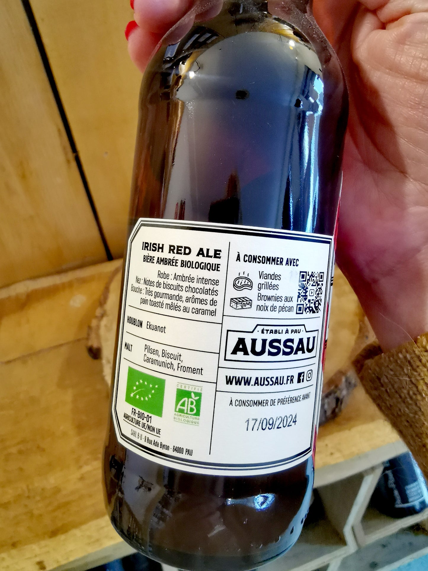 IRISH RED - BIERE BIOLOGIQUE AUSSAU 33CL