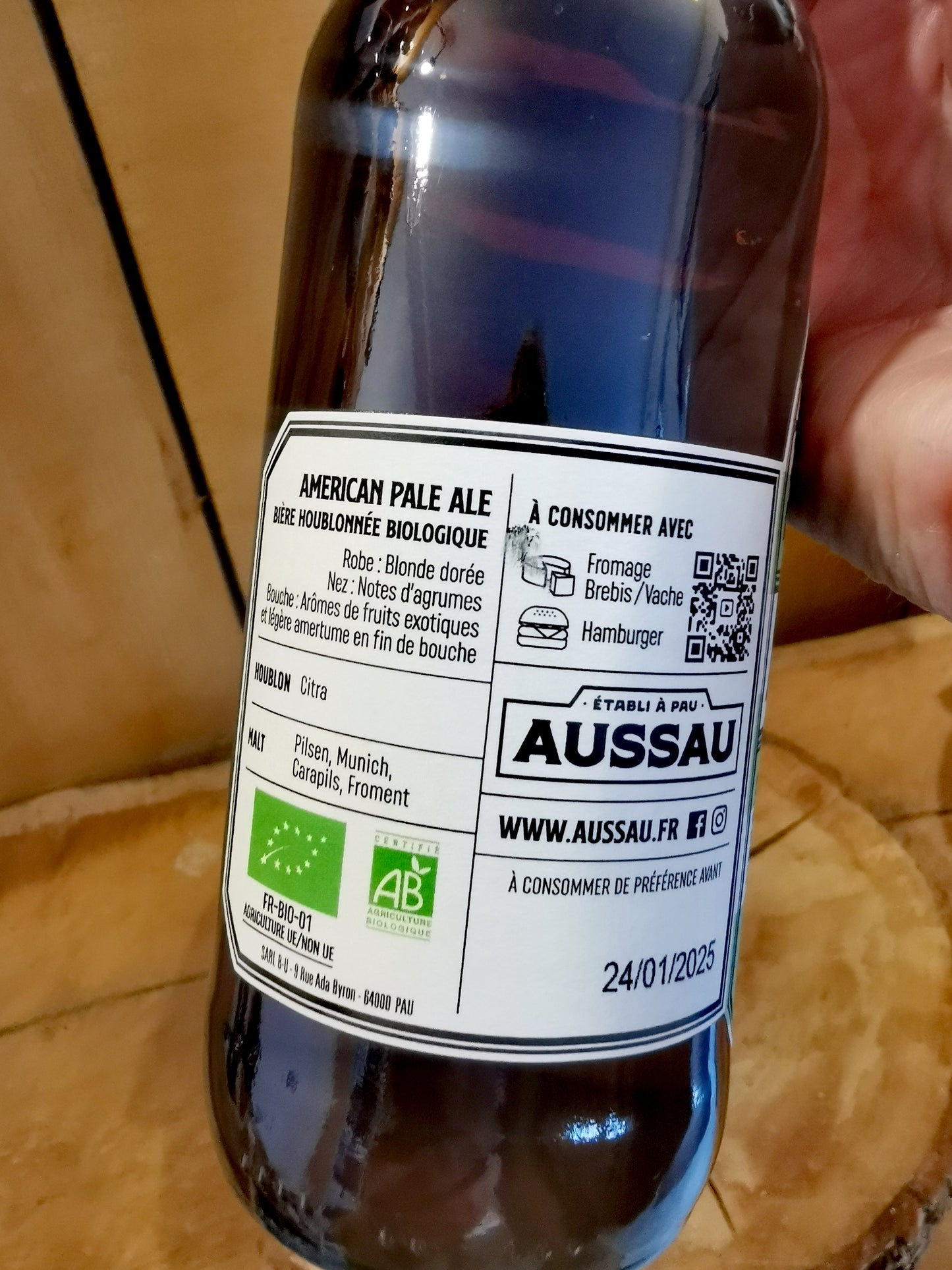 AMERICAN PALE ALE - BIERE BIOLOGIQUE AUSSAU