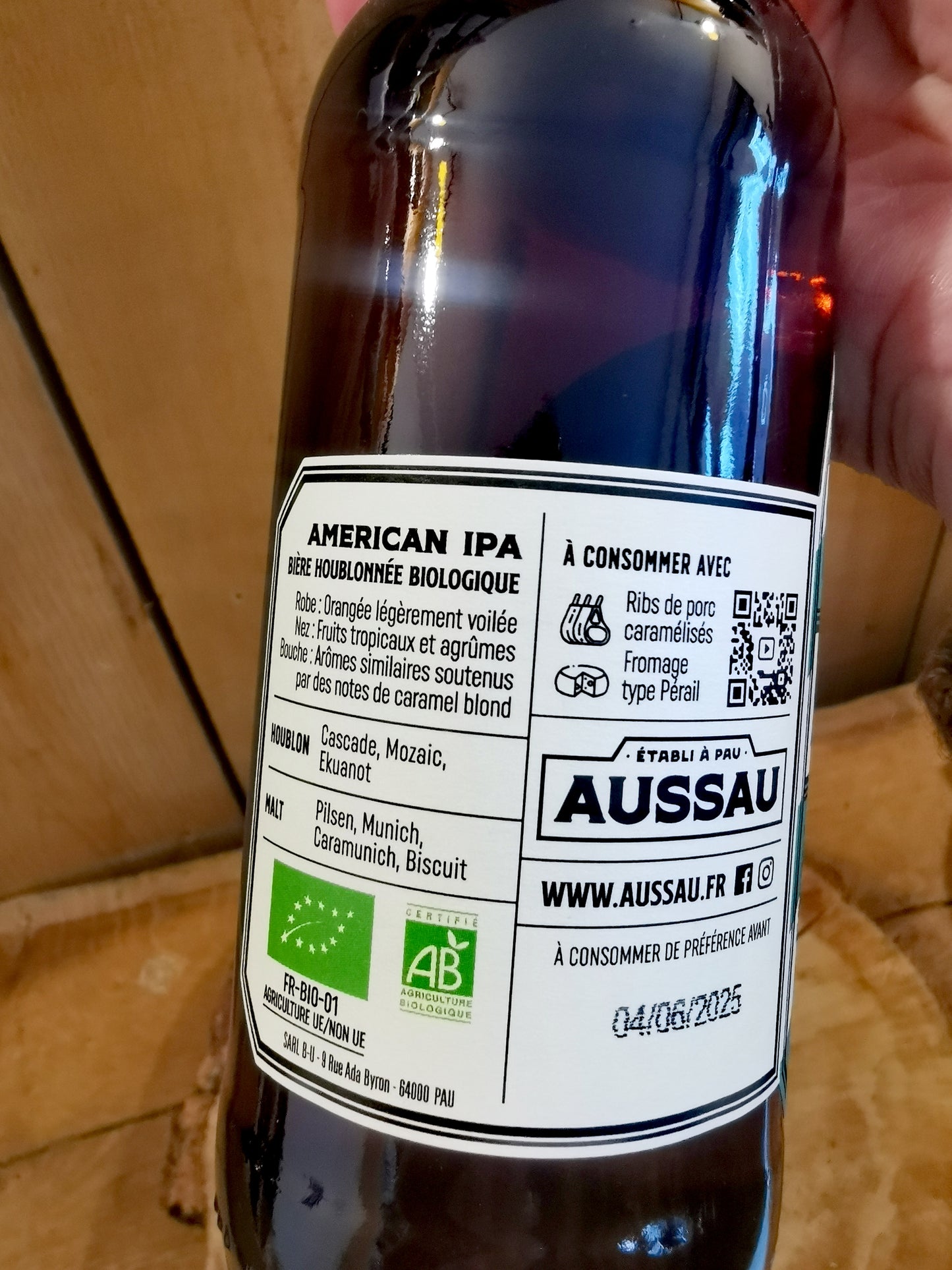 AMERICAN IPA - BIERE BIOLOGIQUE AUSSAU